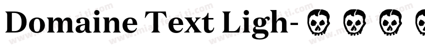 Domaine Text Ligh字体转换